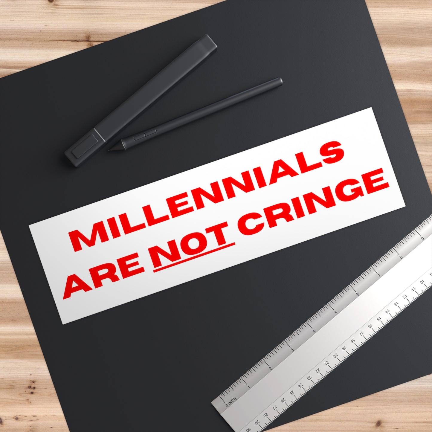 MILLENNIALS BUMPER STICKER