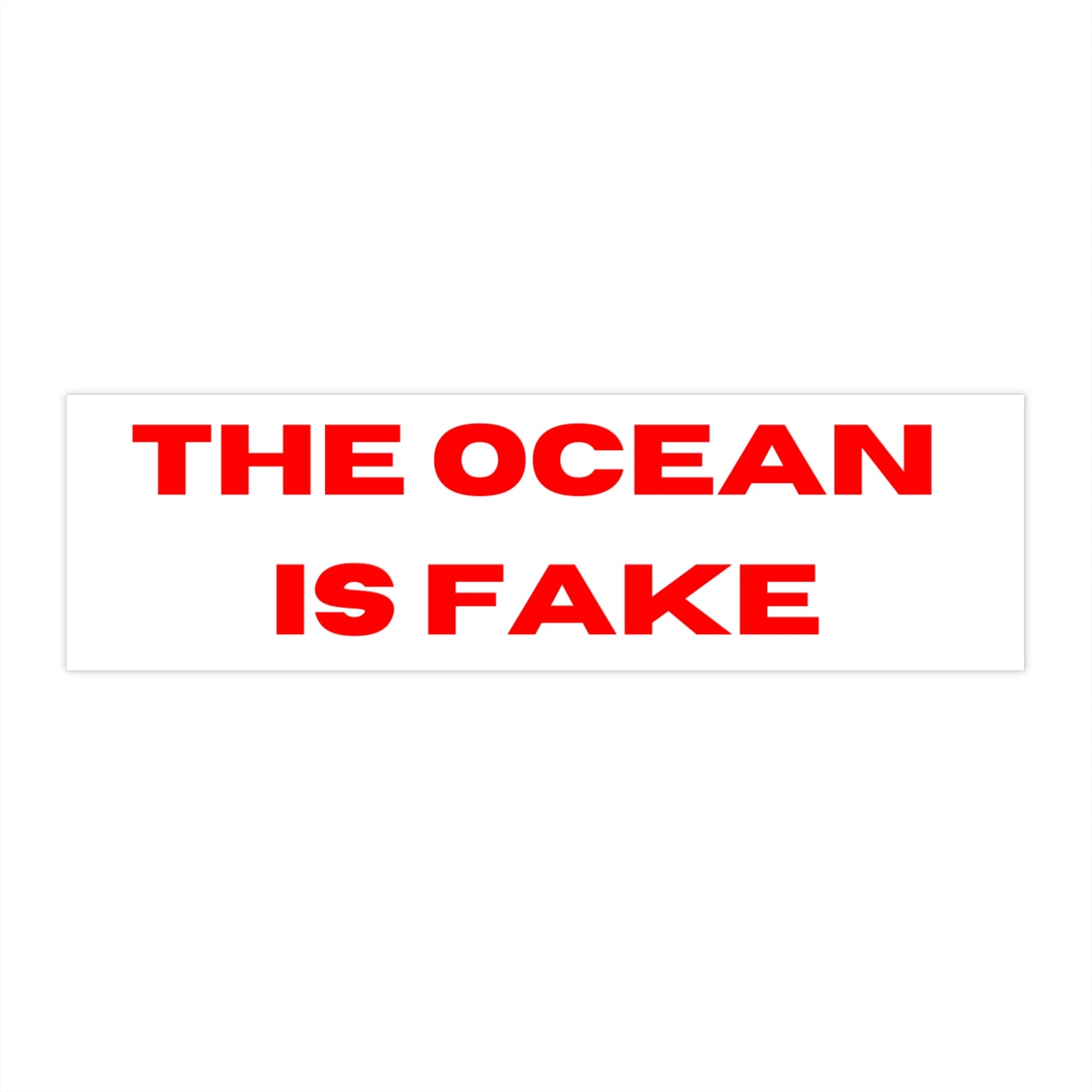 !OCEAN BUMPER STICKER