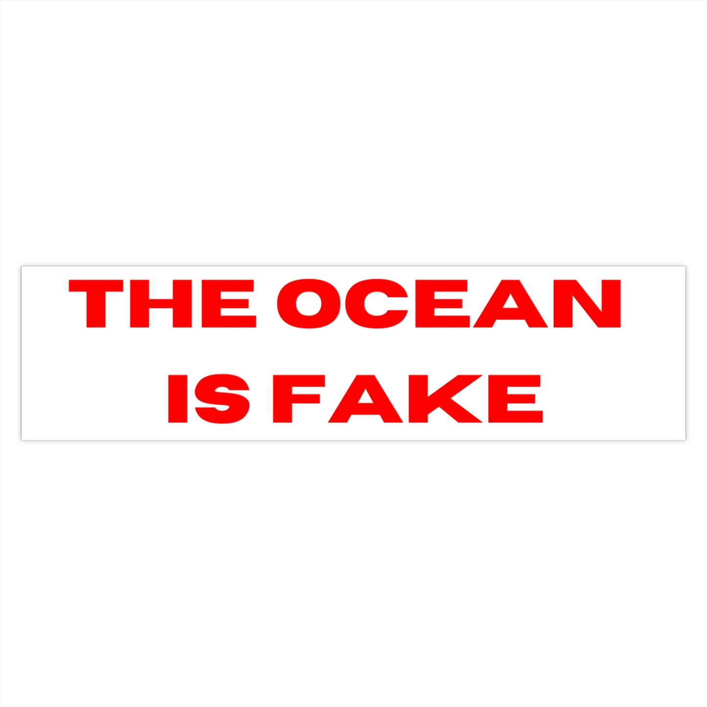 !OCEAN BUMPER STICKER